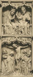 Triptych, 2 registers, with ogee arches; known as the Triptych of John Grandisson (Centre panel)