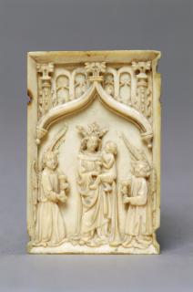 Wing, right (fragment of a diptych), 1 register, 1 ogee arch across (plaquette) (Front)