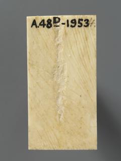 Panel (part of a box), 1 register (boite) (Back)