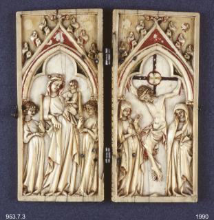 Diptych, 1 register, 1 arch across (plaquettes) (Front)