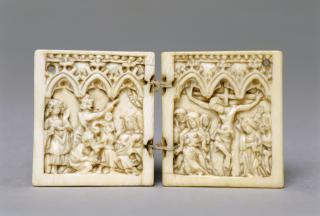Diptych, 1 register, 3 arches across (plaquettes; frise d'arcatures) (Front)