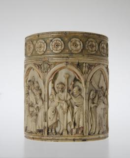 Cylindrical pyxis or reliquary (pyxide; frise d'arcatures) (Side)