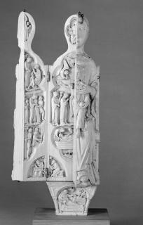 Opening Virgin triptych (Vierge ouvrante) (Front, half closed)