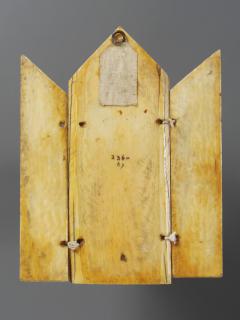 Gabled triptych, 1 register (colonnettes) (Back)