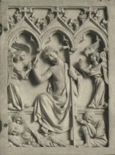 Diptych, 1 register, 3 arches across (plaquettes; frise d'arcatures) (Wing, right)