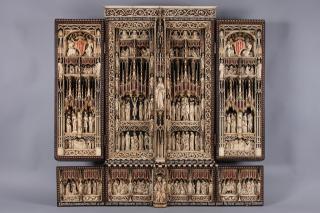Openwork triptych, 4 registers (ajouré) (Front)