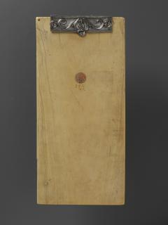 Diptych, 3 registers, 4 arches across (frise d'arcatures) (Back, wing, left)