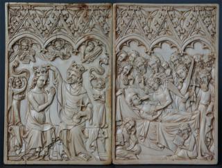 Panels (possibly writing tablets), 1 register, 3 arches across (plaquette; frise d'arcatures; tablettes à écrire) (Front)