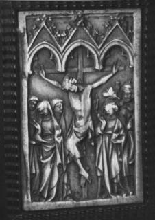 Wing, right (fragment of a diptych), 1 register, 3 arches across (frise d'arcatures; plaquettes) (Front)