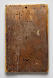Writing tablet, 2 registers, 4 arches across (frise d'arcatures; tablette à écrire) (Back)