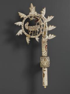Painted crozier (crosse) (Side)