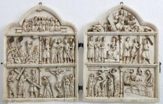 Trefoil-top diptych, 3 registers (Front)