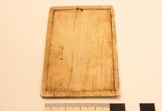 Writing tablet, 1 register, 3 arches across (frise d'arcatures; plaquette; tablette à écrire) (Back)