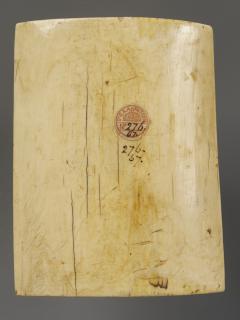 Centre panel (fragment of a triptych), 1 register, 1 trefoil arch across (plaquette) (Back)