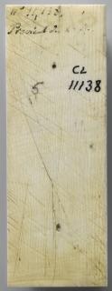 Panel (probably fragment of a box), 1 register, 1 ogee arch across (plaquette) (Back)