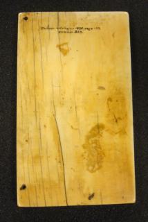 Wing, left (part of a diptych), 2 register, 3 arches across (plaquette; frise d'arcatures) (Back)