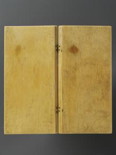 Diptych, 2 registers, 2 arches across (frise d'arcatures; colonnettes) (Back)
