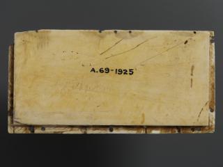 Panel, 1 register (fragment of a casket; coffret; possibly back panel) (Back)