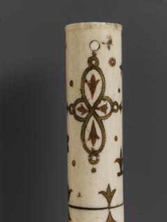 Painted crozier (crosse) (Detail, staff)
