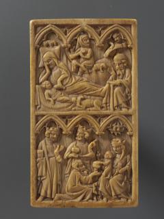 Writing tablet, 2 registers, 3 arches across (tablette à écrire; frise d'arcatures) (Front)