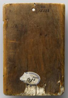 Wing, left (part of a diptych), 2 registers, 4 arches across (frise d'arcatures) (Back)