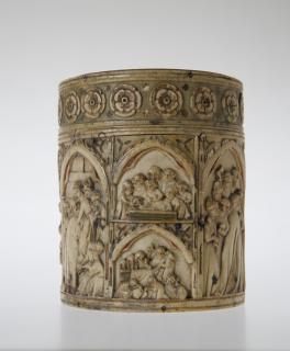 Cylindrical pyxis or reliquary (pyxide; frise d'arcatures) (Side)