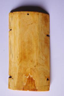 Wing, left (fragment of a diptych), 2 registers, 3 arches across (frise d'arcatures) (Back)
