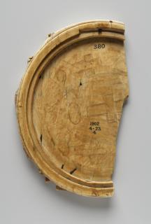 Fragment of a mirror case, band of rosettes (valve de miroir; décor de roses) (Back)