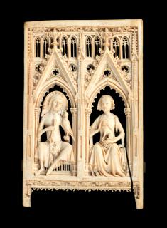 Openwork panel, 1 register, 2 arches across (plaque ajourée; frise d'arcatures) (Front)