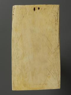Panel, 1 register, 1 arch across (plaquette) (Back)