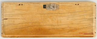 Panel (fragment of a casket), 1 register (coffret) (Back)