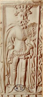 Chalice-shaped reliquary or pyxis (?) (Detail, Charlemagne)