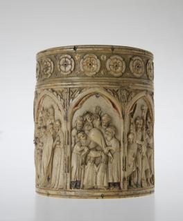 Cylindrical pyxis or reliquary (pyxide; frise d'arcatures) (Side)