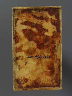 Writing tablet, 1 register, 3 arches across (tablette à écrire; plaquette) (Back)