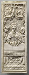 Panel (probably fragment of a box), 1 register, 1 ogee arch across (plaquette) (Front)