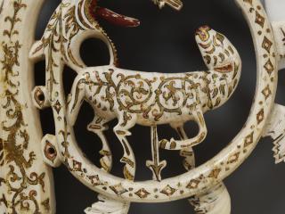 Painted crozier (crosse) (Detail)