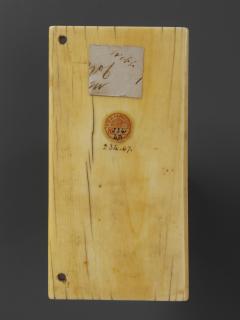 Diptych, 1 register, 1 arch across (plaquette) (Wing, left, back)