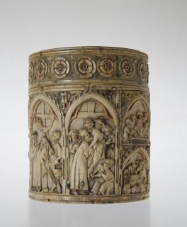 Cylindrical pyxis or reliquary (pyxide; frise d'arcatures) (Side)