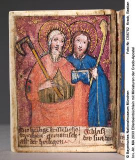 Set of writing tablets with covers, 1 register, 3 arches across, and 4 inner panels (frise d'arcatures; plaquette; tablette à écrire); reused as a devotional booklet (Folio 4v)