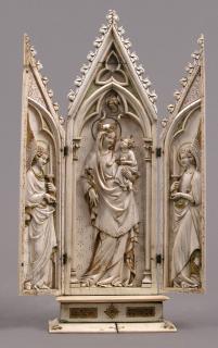 Gabled triptych, 1 register (tabernacle) (Front)