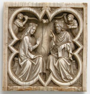 Panel, 1 register, with quatrefoil (quatre-feuilles) (Front)