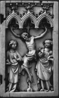Diptych, 1 register, 3 arches across (plaquettes; frise d'arcatures) (Wing, right)