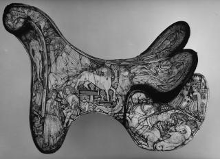 Saddle (selle); known as the 'Possenti Saddle' (Left side)