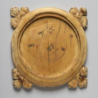 Mirror case, frame of 4 lobes (valve de miroir) (Back)