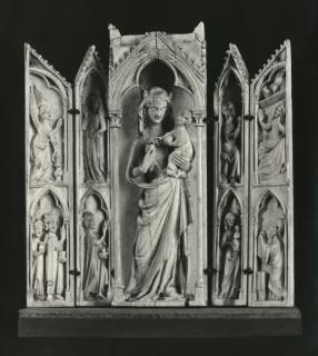 Gabled polyptych (tabernacle; colonnettes) (Front)