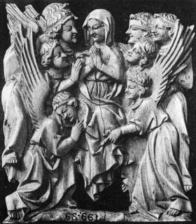 Relief (appliqué; fragment from a polyptych or tabernacle) (Front)