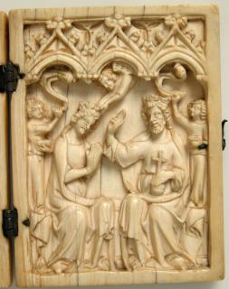 Diptych, 1 register, 3 arches across (plaquettes; frise d'arcatures) (Wing, right)