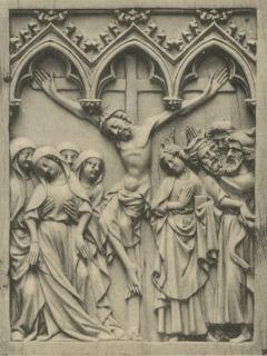 Diptych, 1 register, 3 arches across (frise d'arcatures; plaquettes) (Wing, right)