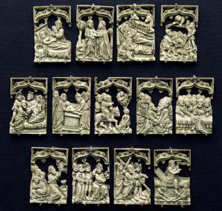 Openwork panel (fragment), 1 register, 1 ogee arch across (plaquettes ajourées) (Group)