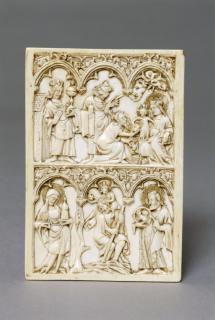 Writing tablet (?), 2 registers, 3 arches across (frise d'arcatures; tablette à écrire) (Front)